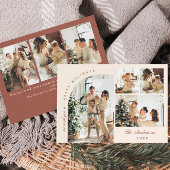 シンプルスタイリッシュエレガント7 PHOTOクリスマスグリーティング シーズンカード