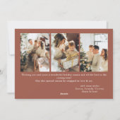 シンプルスタイリッシュエレガント7 PHOTOクリスマスグリーティング シーズンカード (裏面)