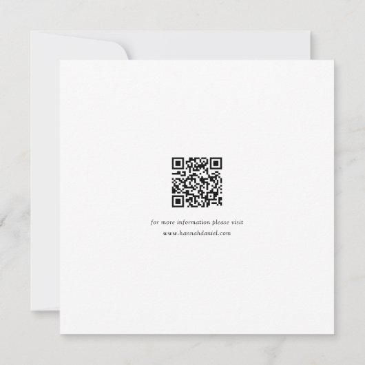 シンプルスタイリッシュスクエア日付のカー結婚ドを保存 セーブザデート (裏面)