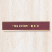 シンプルスタイリッシュデザインユー文字カスタムハウスホーム サインプレート (正面)