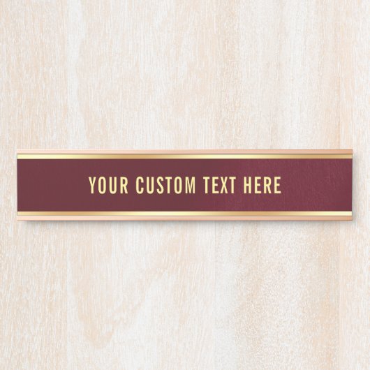 シンプルスタイリッシュデザインユー文字カスタムハウスホーム サインプレート (正面)