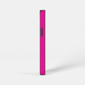 シンプルスタイリッシュモダン名ミニマルピンク iPhoneケース (右側面)