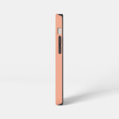 シンプルスタイリッシュモダン名ミニマル桃 iPhoneケース (左側面)