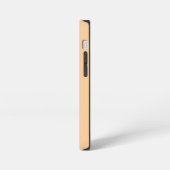シンプルスタイリッシュモダン名ミニマル桃 iPhoneケース (左側面)