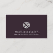 シンプルスタイリッシュ会計 名刺 (正面)