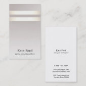 シンプルスタイリッシュ光フェイク金ゴールドストライプのトーグラデーションペ 名刺 (正面/裏面)