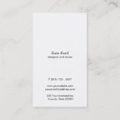 シンプルスタイリッシュ光フェイク金ゴールドストライプのトーグラデーションペ 名刺 (裏面)