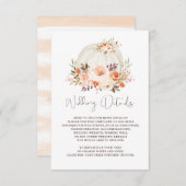 シンプルスタイリッシュ水の色ひまわりガーデン詳細 エンクロージャーカード (正面/裏面)