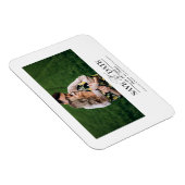 シンプルスタイリッシュ結婚式の写真を保存 マグネット (右側)