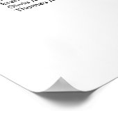 シンプルスタイリッシュ表の結婚座席表 ポスター (角)