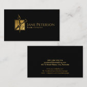 シンプルスタイリッシュ 名刺 (正面/裏面)