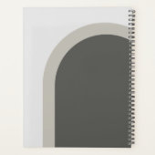 シンプルスタイリッシュArch with Your Monogramイニシャル プランナー手帳 (裏面)