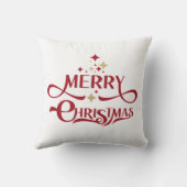 シンプルスタイリッシュChristmas Photo Collage Throw Pil クッション (裏面)