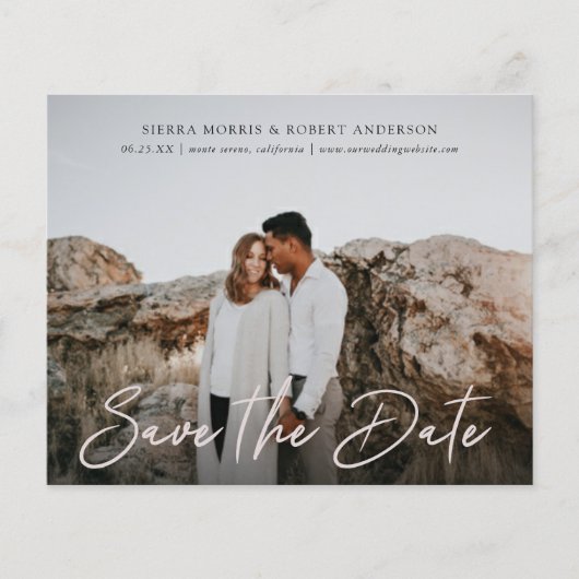 シンプルスタイリッシュPen Script Budget日付の保存 (正面)