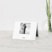 シンプルスタイリッシュScriptの写真結婚カードに感謝 サンキューカード (裏面)