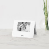 シンプルスタイリッシュScriptの写真結婚カードに感謝 サンキューカード (裏面)