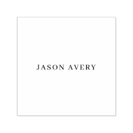 シンプルスタイリッシュSerif名モダン セルフインキングスタンプ