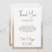 シンプルスタイルサンキューカード サンキューカード (正面/裏面)
