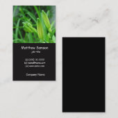 シンプルスタイル、グリーンリリー名刺 名刺 (正面/裏面)
