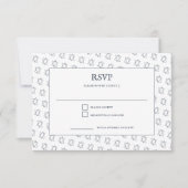 シンプルスターカスタムオブデイビッドB'naiこうもりバー(ユダヤ教の)バル・ミツバー 出欠カード (正面)