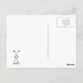 シンプルスティックのフィギュア ポストカード (裏面)