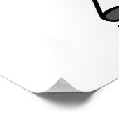 シンプルスティックフィギュア氷スケートで滑るTシャツとギフト ポスター (角)