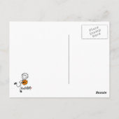 シンプルスティックフィギュアTシャツとギフト ポストカード (裏面)