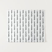 シンプルステップ＆リピート背景をカスタマイズ タペストリー (正面(横))