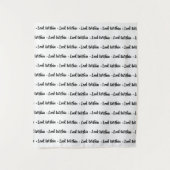 シンプルステップ＆リピート背景をカスタマイズ タペストリー (正面)