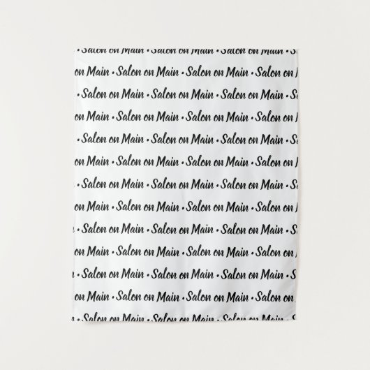 シンプルステップ＆リピート 小規模ビジネス カスタム タペストリー (正面)