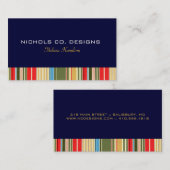 シンプルストライプBusiness Card 名刺 (正面/裏面)