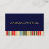 シンプルストライプBusiness Card 名刺 (裏面)