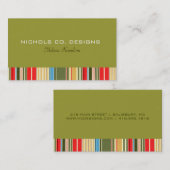 シンプルストライプBusiness Card 名刺 (正面/裏面)