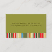 シンプルストライプBusiness Card 名刺 (裏面)