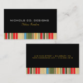 シンプルストライプBusiness Card 名刺 (正面/裏面)