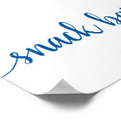 シンプルスナックバー |青フランスのい任意のイベント ポスター (角)