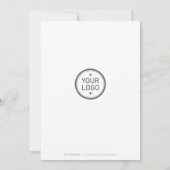 シンプルスノーフレークアヌアルホリデーパーティ招待状 招待状 (裏面)