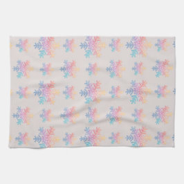 シンプルスノーフレーク キッチンタオル