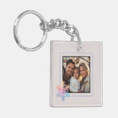 シンプルスノーフレーク キーホルダー (正面左)