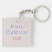 シンプルスノーフレーク キーホルダー (裏面)