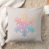 シンプルスノーフレーク クッション (ブランケット)