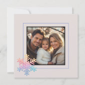 シンプルスノーフレーク シーズンカード (正面)