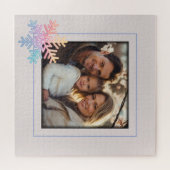 シンプルスノーフレーク ジグソーパズル (横)