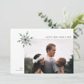 シンプルスノーフレーク・ジャパンディの新年写真 シーズンカード (スタンド正面)