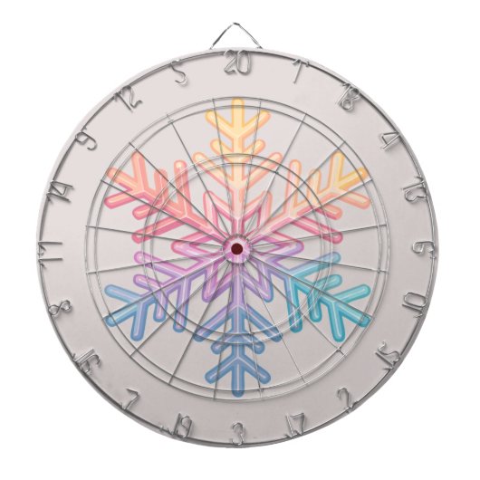 シンプルスノーフレーク ダーツボード (正面)