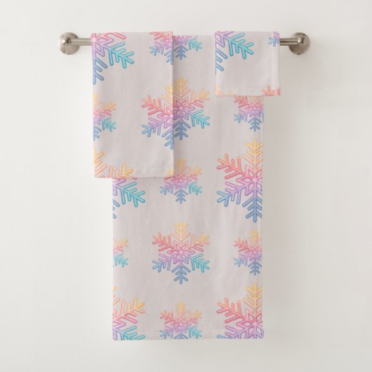 シンプルスノーフレーク バスタオルセット (インサイチュ)
