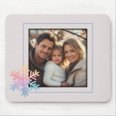 シンプルスノーフレーク マウスパッド (正面)