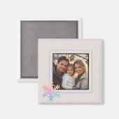 シンプルスノーフレーク マグネット (正面/裏面)