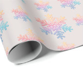 シンプルスノーフレーク ラッピングペーパー (ロールコーナー)