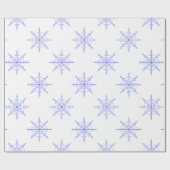 シンプルスノーフレーク ラッピングペーパー (フラット)